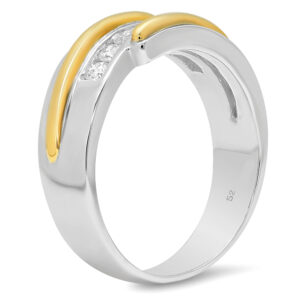 14K Duo-Tone Diamond Ring